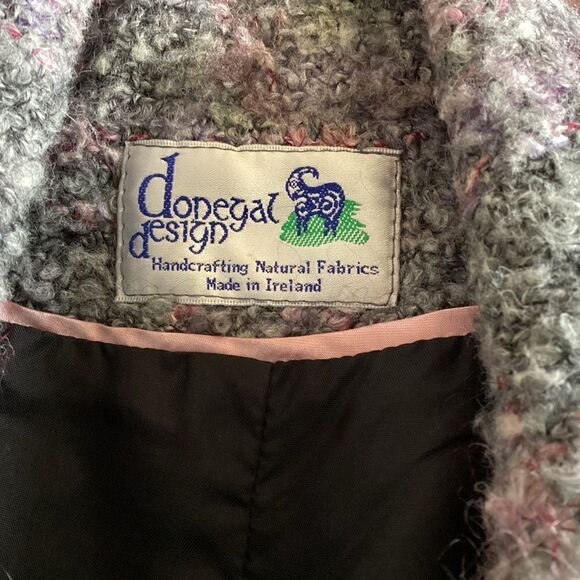 Donegal Design mohair wool jacket size 8.  0617 - Picture 8 of 11
